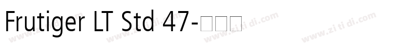 Frutiger LT Std 47字体转换